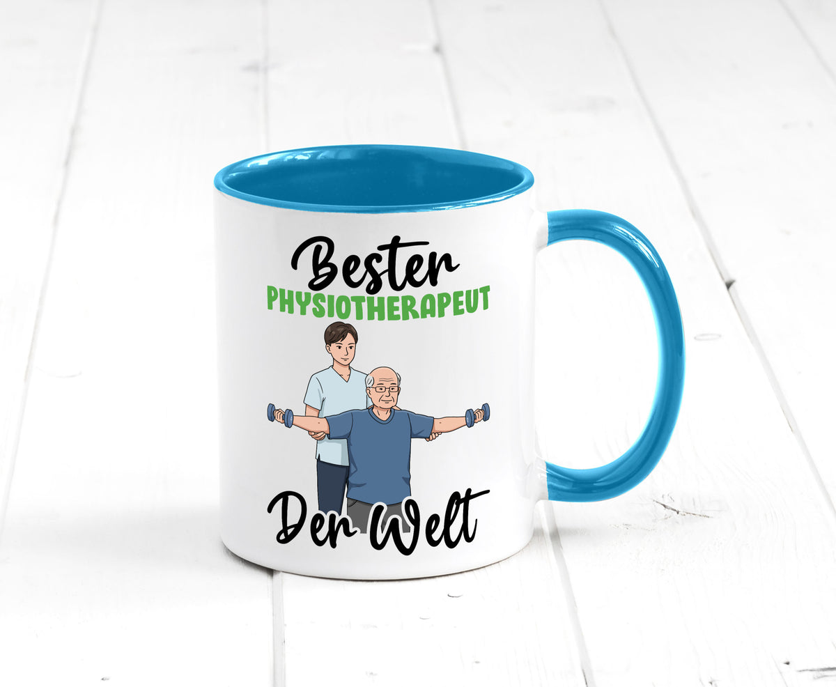 Bester Physiotherapeut v3 Geschenk Humor Geschenkidee lustiger Spruch Tasse