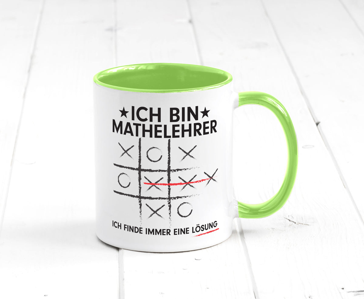 Löse Probleme: Mathelehrer | Lehrer Mathe Humor Geschenkidee Tasse