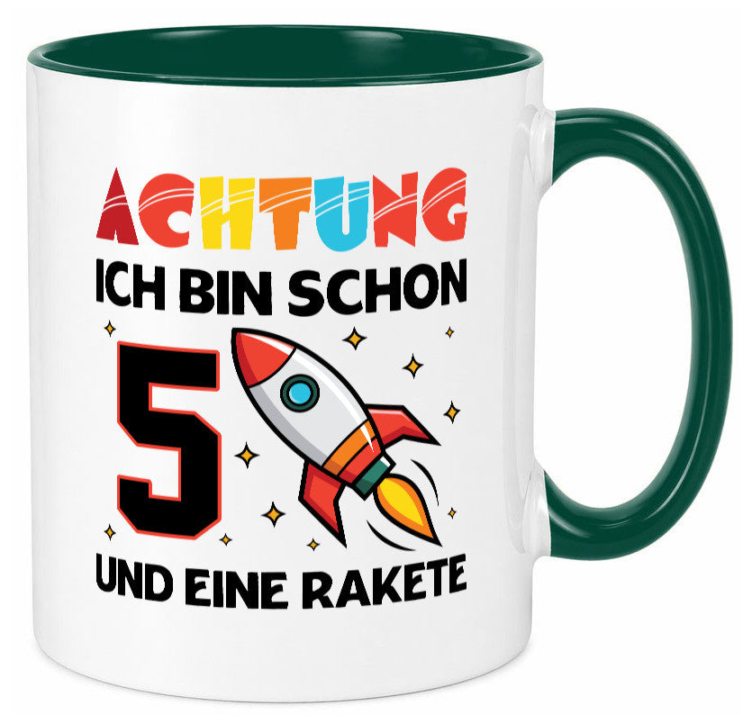 5. Geburtstag | Rakete Weltraum 5 Jahre Galaxy lustig Geschenkidee Geschenk