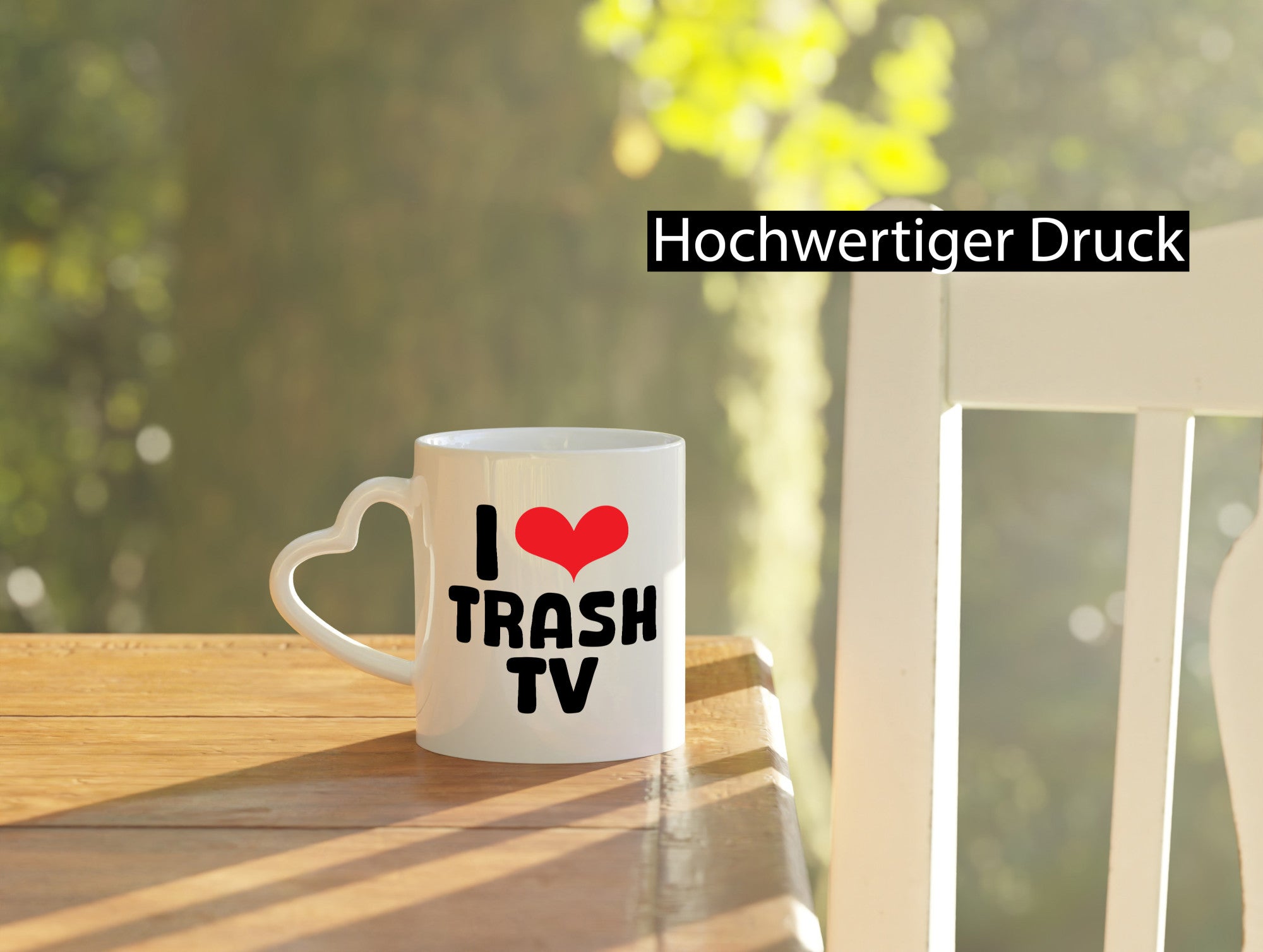 I love Trash TV | v2 lustig Humor Geschenkidee Geschenk Tasse