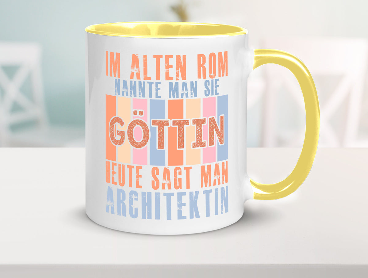 Heute sagt man: Architektin | Architektur Büro lustiger Spruch Geschenk Arbeit Tasse