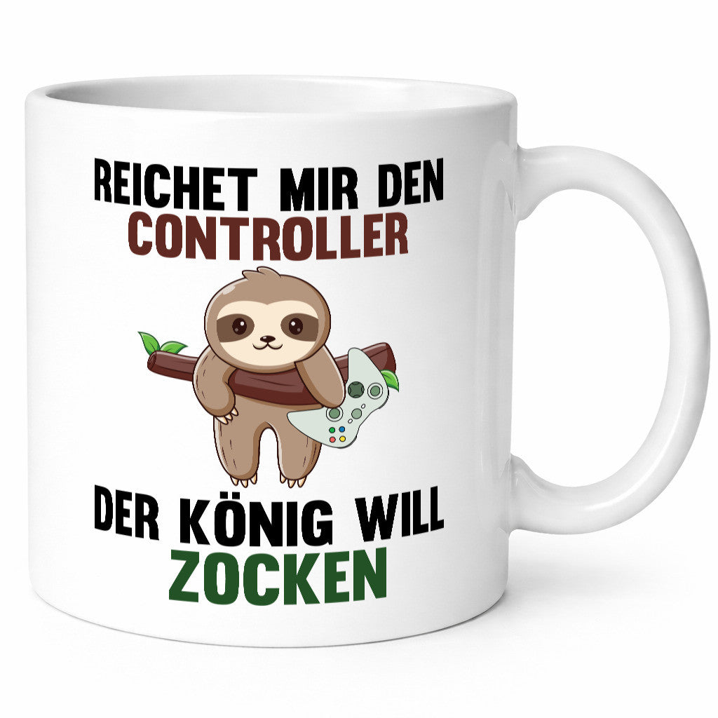 Der gamer will Zocken | Faultier Zocker Geschenkidee Tierliebhaber Humor Tasse