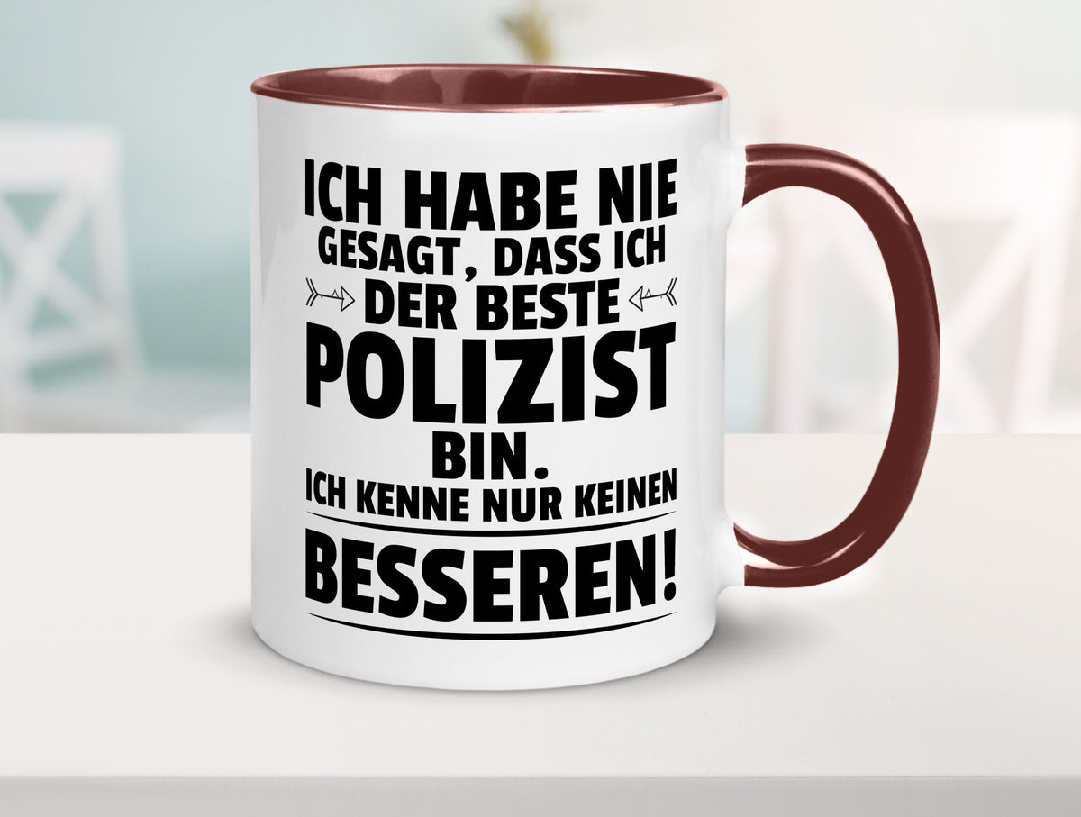 Der Beste Polizist | Polizei Humor Geschenkidee Tasse