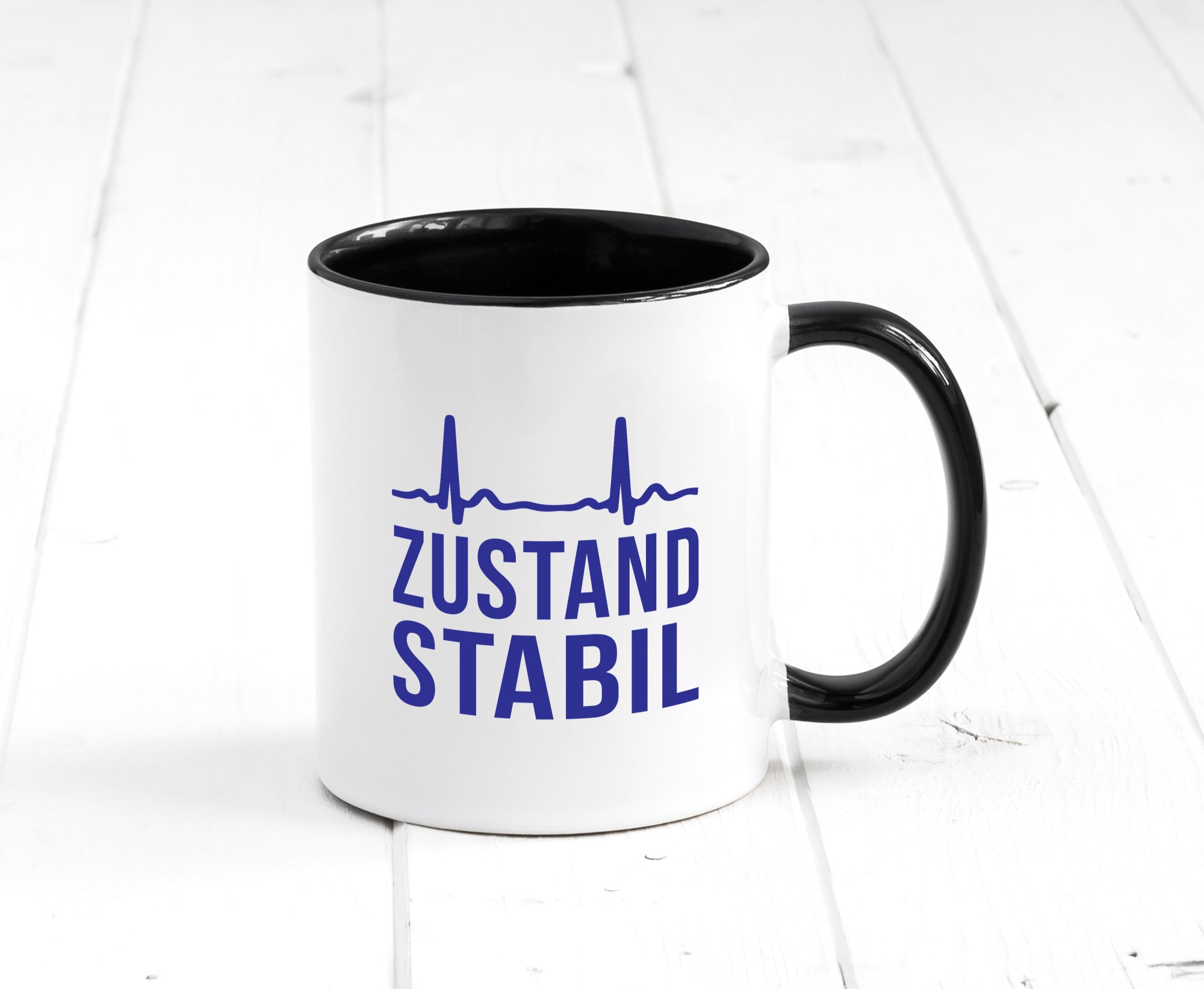 Zustand stabil | Herzschlag v2 Geschenk Humor Geschenkidee lustiger Spruch Tasse