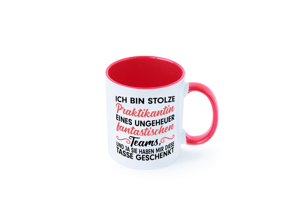 Stolze Praktikantin | Arbeitswelt Tasse Praktikum Geschenk Arbeit Kollegen Büro