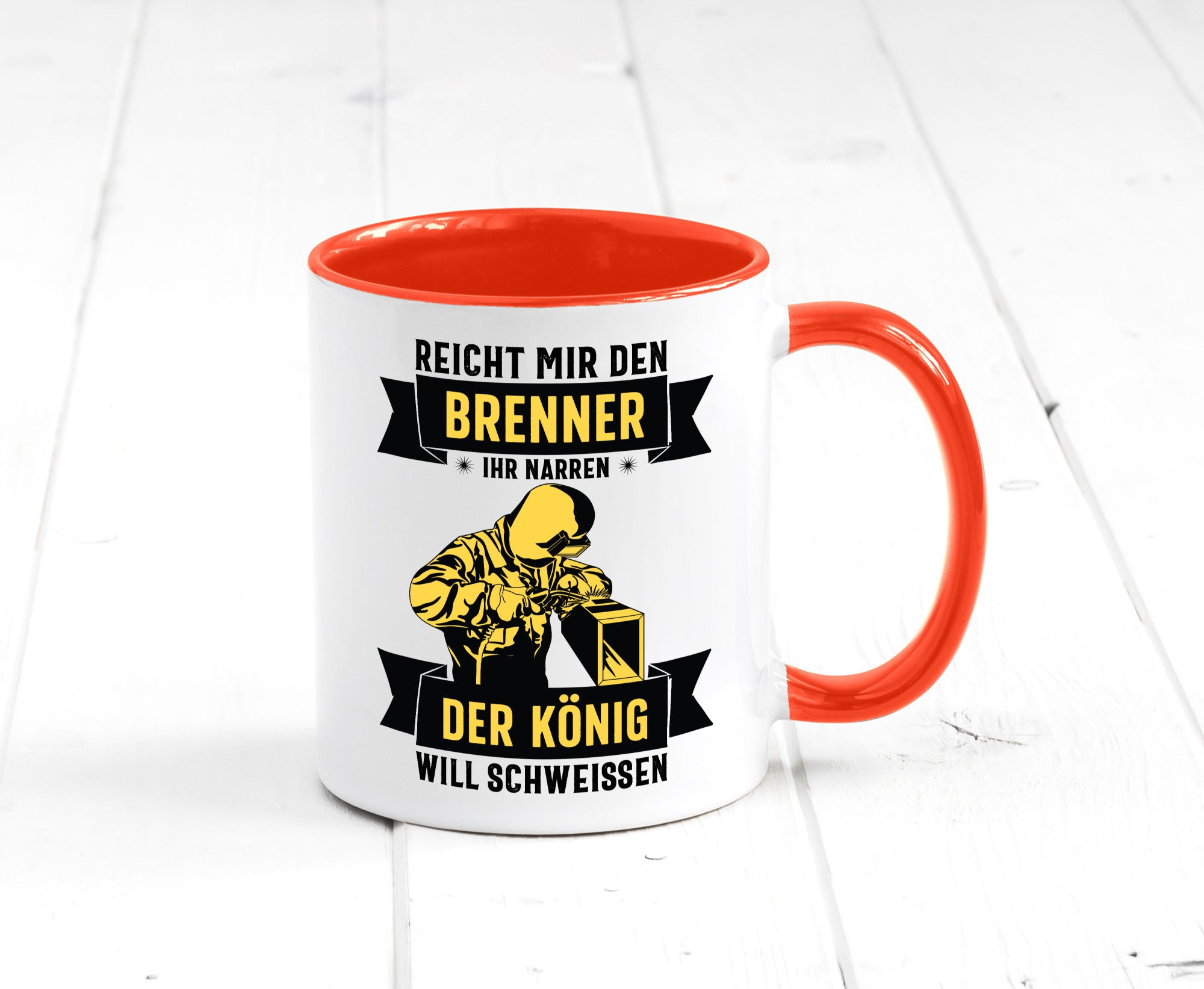 König will schweissen | Schweisser Sterne lustiger Spruch Geschenk Humor