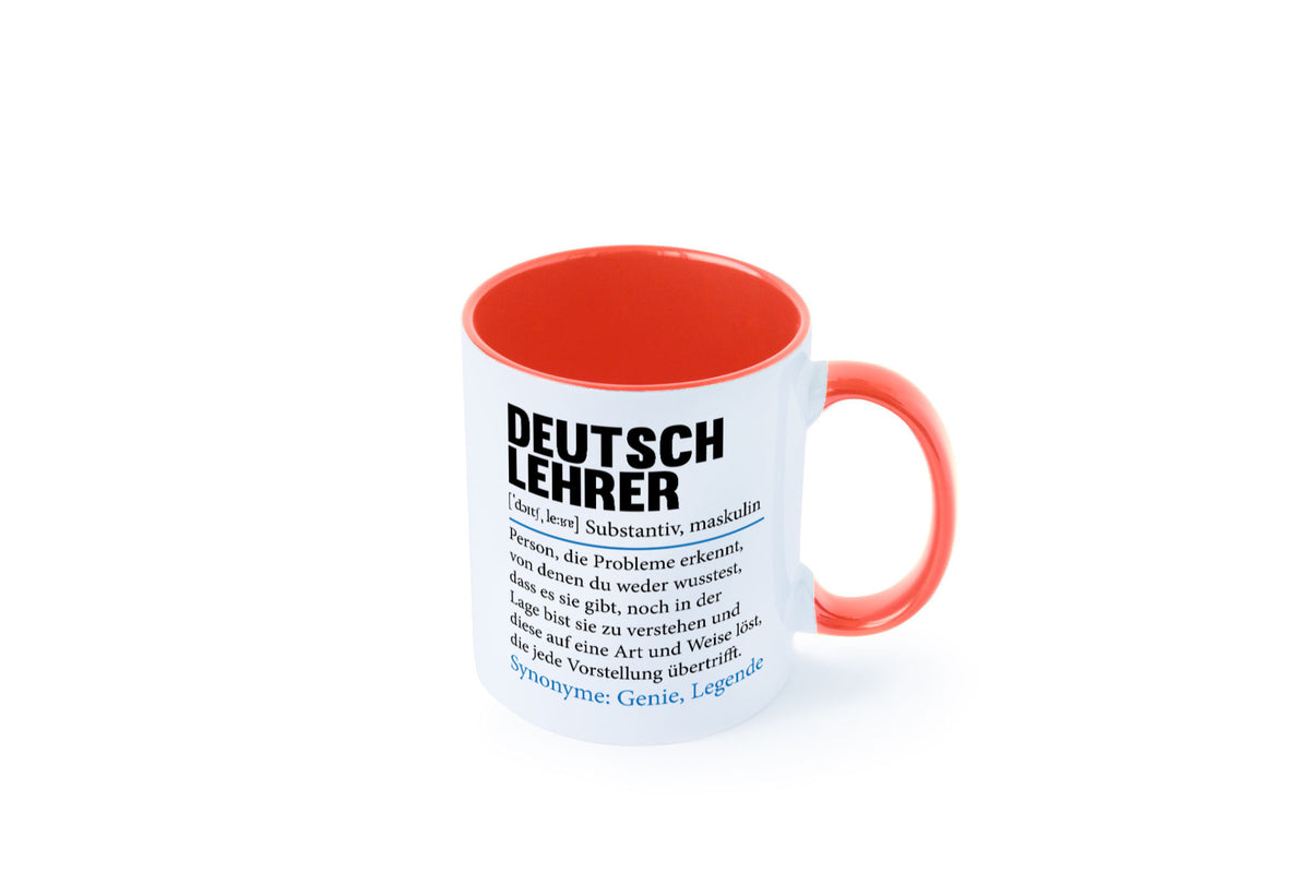 Deutschlehrer Spruch | Lehrer Schule Humor lustig Geschenkidee Geschenk Tasse