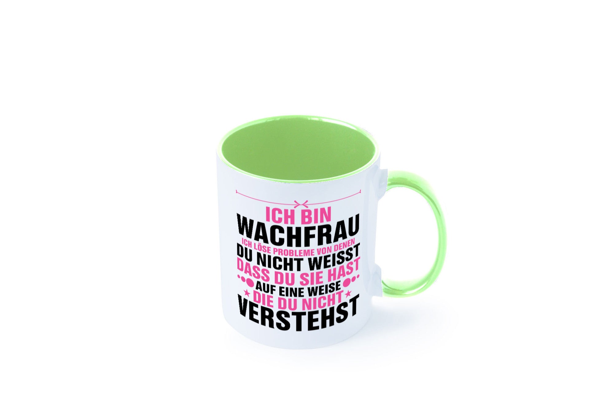 Löse Probleme: Wachfrau | Wachpersonal Nachtwächter Geschenk Humor Geschenkidee