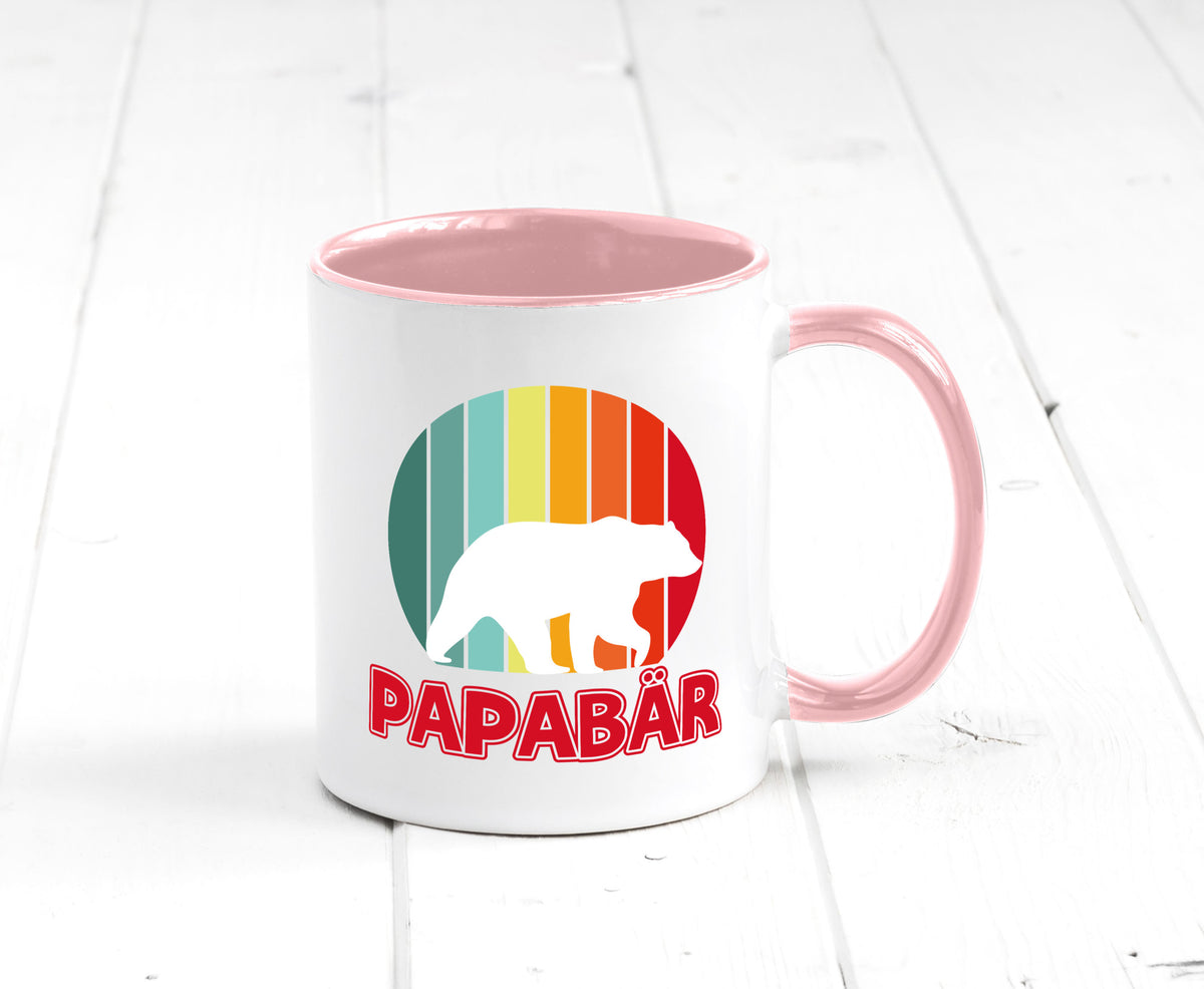 Papabär | Papa Tasse Vater Vatertag Bär lustiger Spruch Geschenk Familie