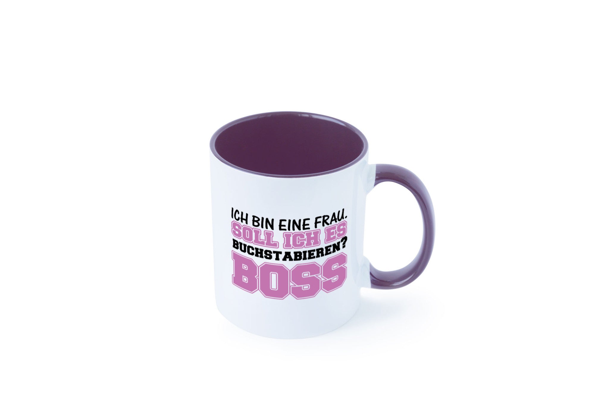 Ich bin der Boss Geschenk Humor Geschenkidee lustiger Spruch Tasse
