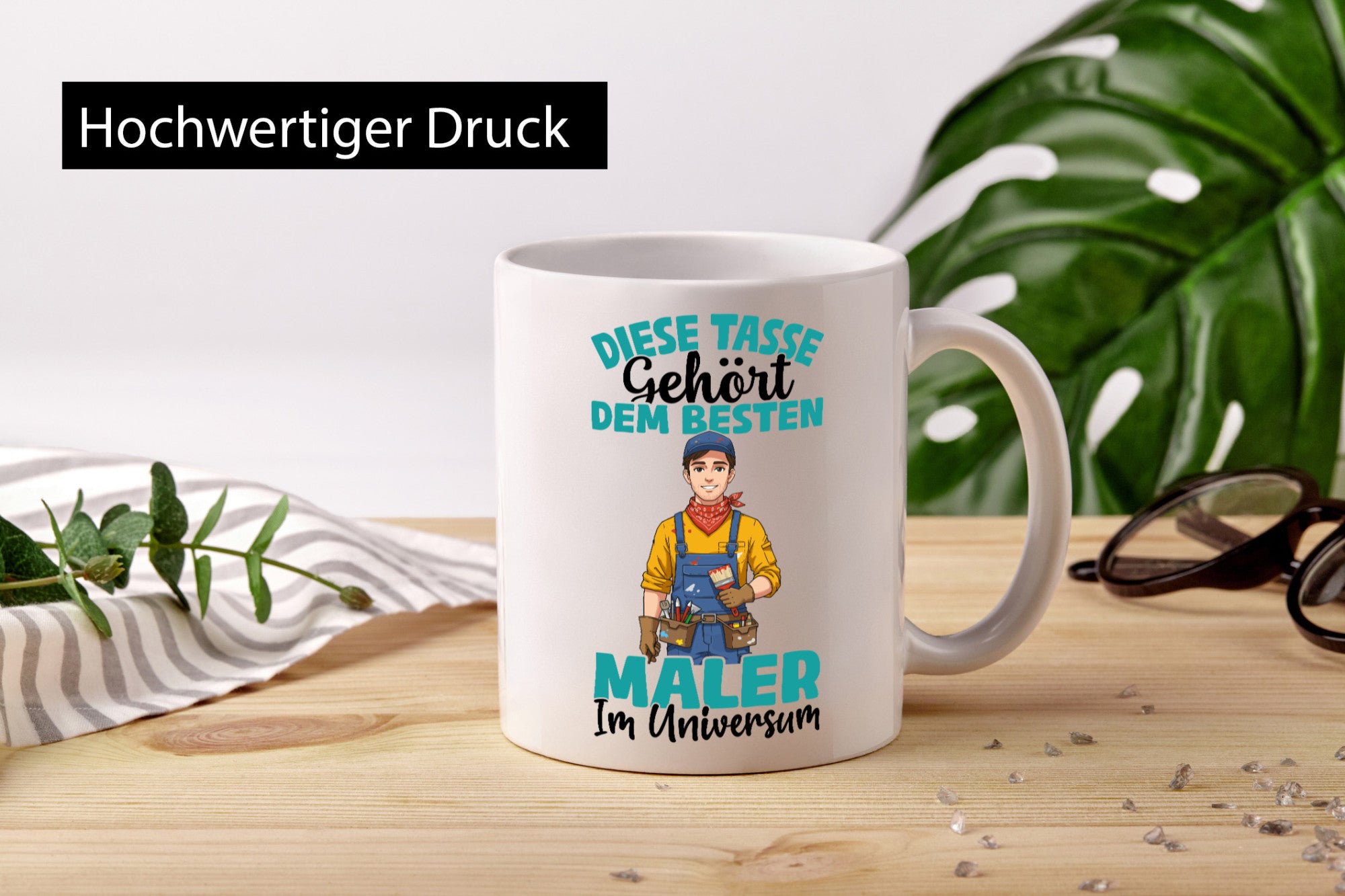 Im Universum: Maler | Malerei lustiger Spruch Geschenk Humor Geschenkidee Tasse