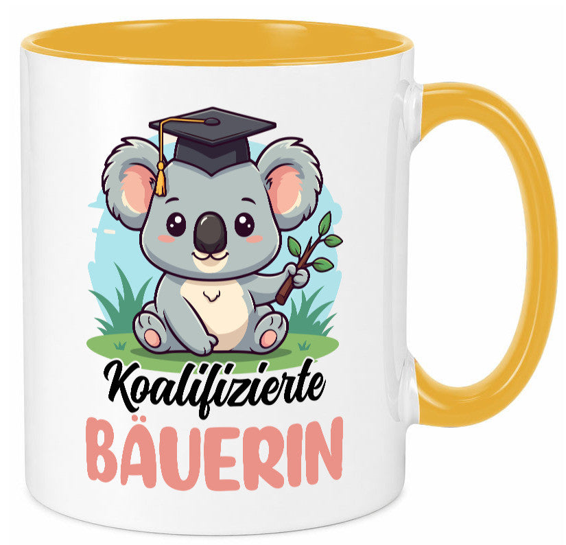 Koalifizierte Bäuerin | Bauernhof Landwirtschaft lustiger Spruch Geschenk Humor Tasse