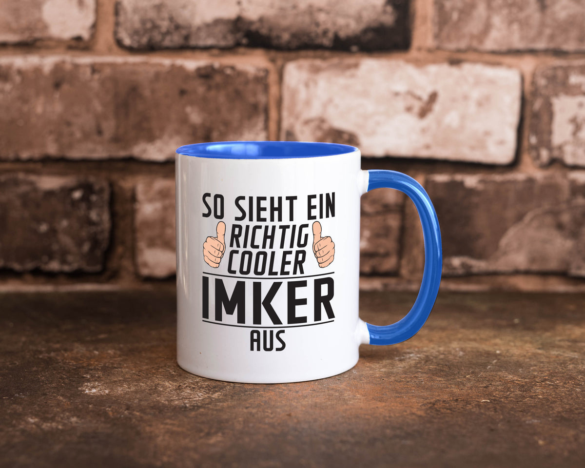 Richtig Cooler Imker | Imkerei Geschenkidee Humor Tasse