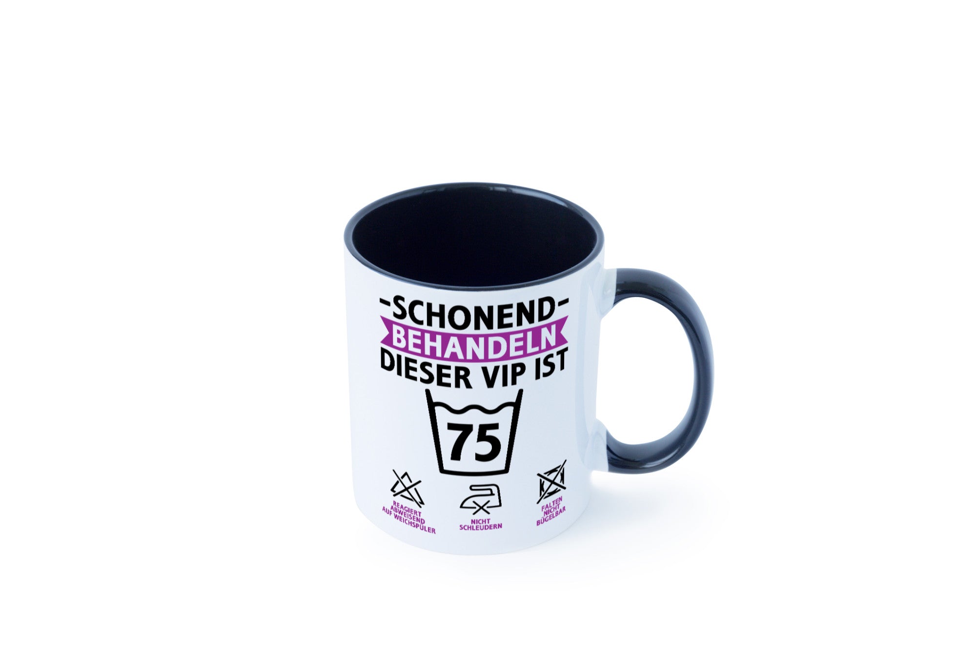 75 Geburtstag | schonend behandeln Jahre v2 lustiger Spruch Geschenk
