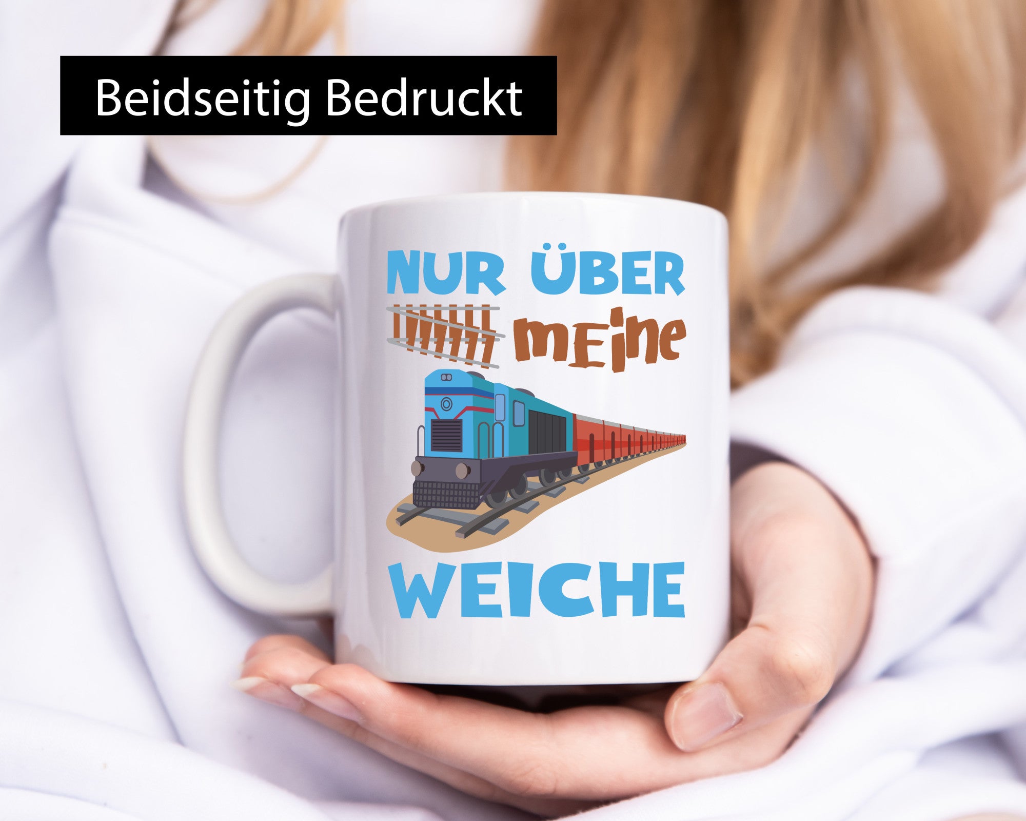 Nur über mein Weiche | Eisenbahn Weichen lustiger Spruch Geschenk Humor