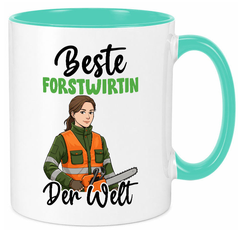 Beste Forstwirtin | Forst Wirtin v2 lustig Humor Geschenkidee Geschenk Tasse