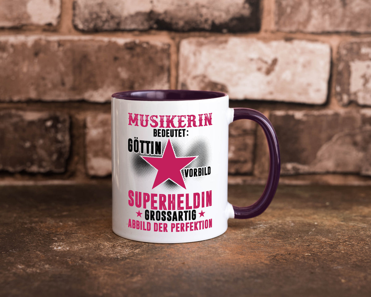 Bedeutung von Musikerin | Musik Musikantin Geschenk Humor Geschenkidee lustiger Tasse