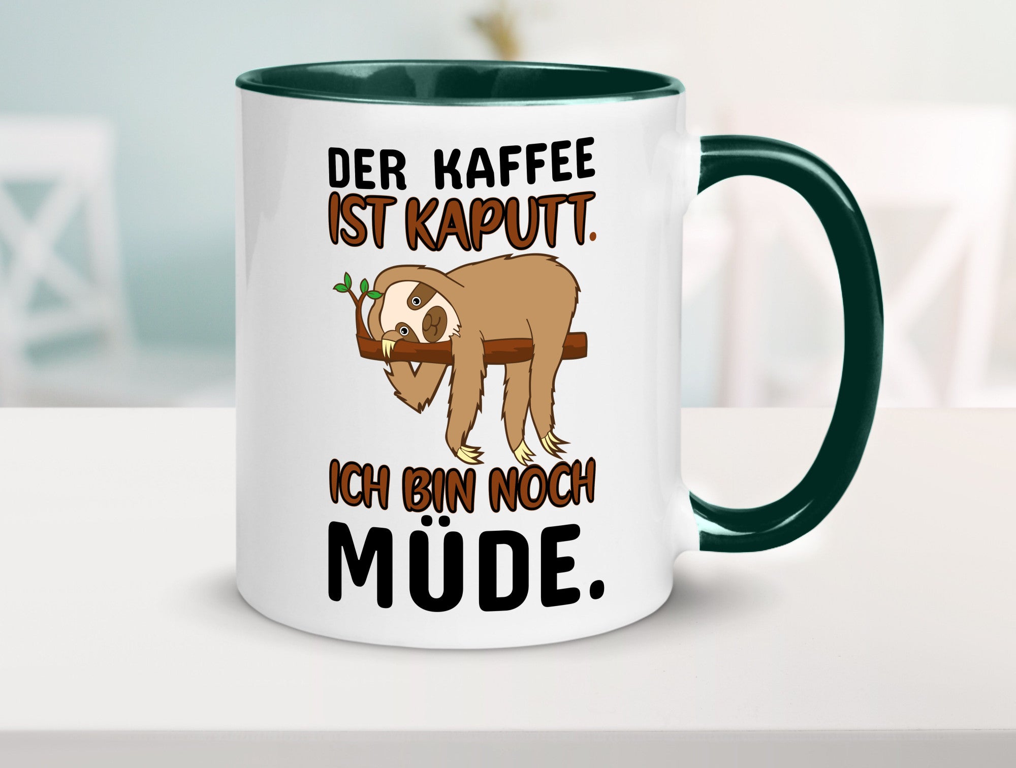 Der Kaffee ist kaputt v2 Geschenk Humor Geschenkidee lustiger Spruch Tasse
