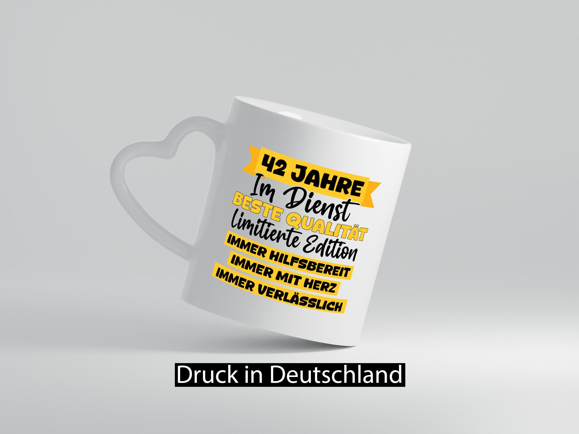 42 Jahre im Dienst | Jubiläum Arbeit v8 Geschenk Kollegen Büro lustiger Spruch