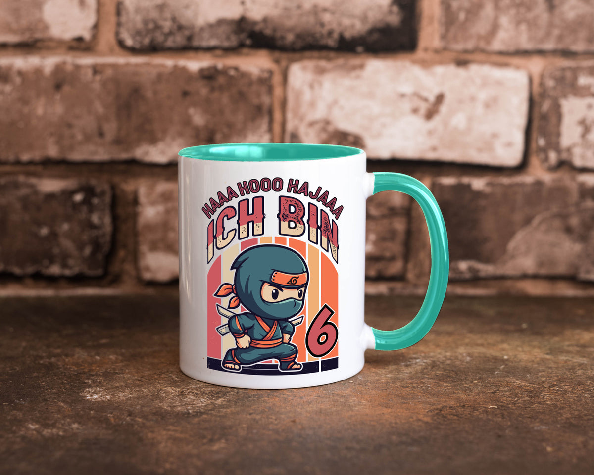6. Geburtstag | Ninja Junge 6 Jahre Humor Geschenkidee Tasse
