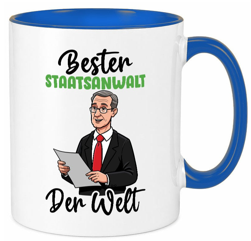 Bester Staatsanwalt | Anwalt Jurist v2 Geschenkidee Humor Tasse