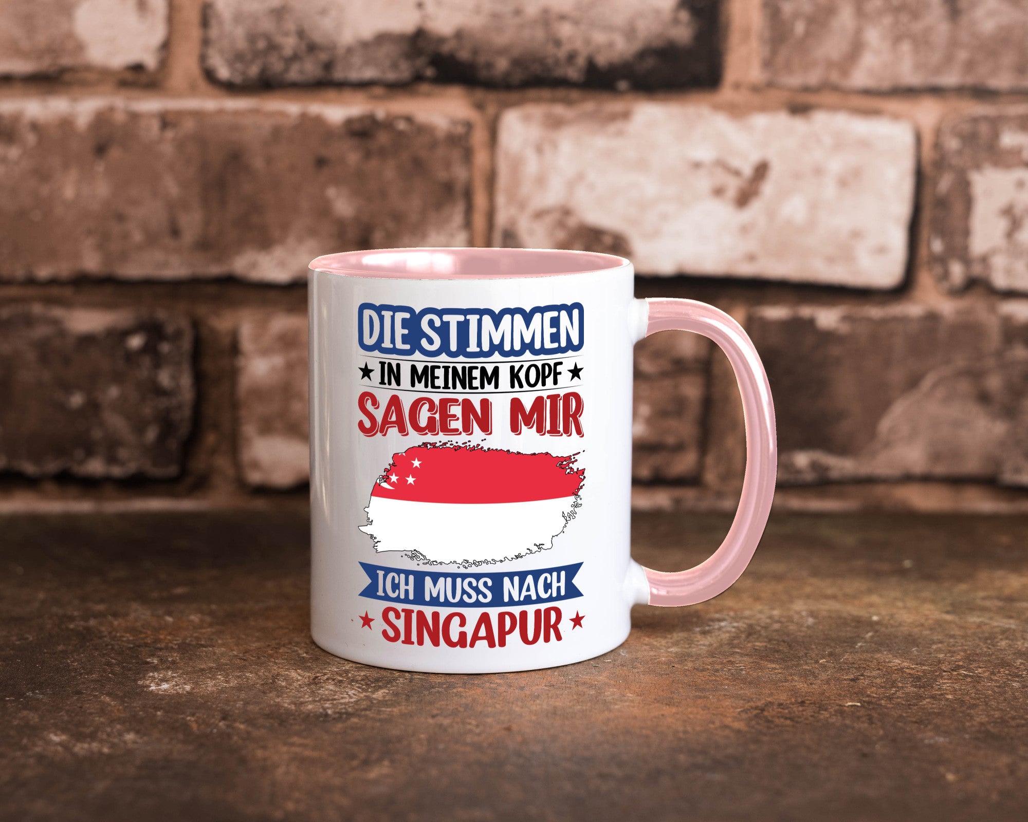 Singapur | Urlaub Stimmen in meinem Kopf Traumland v2 lustiger Spruch Geschenk