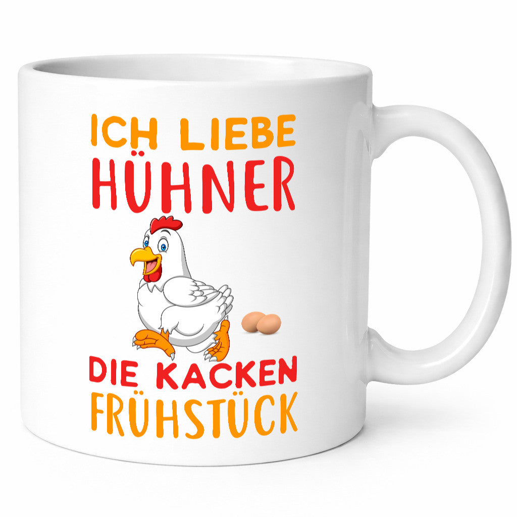 Ich liebe Hühner | Spruch Tasse Bauernhof Humor Geschenk Geschenkidee lustiger