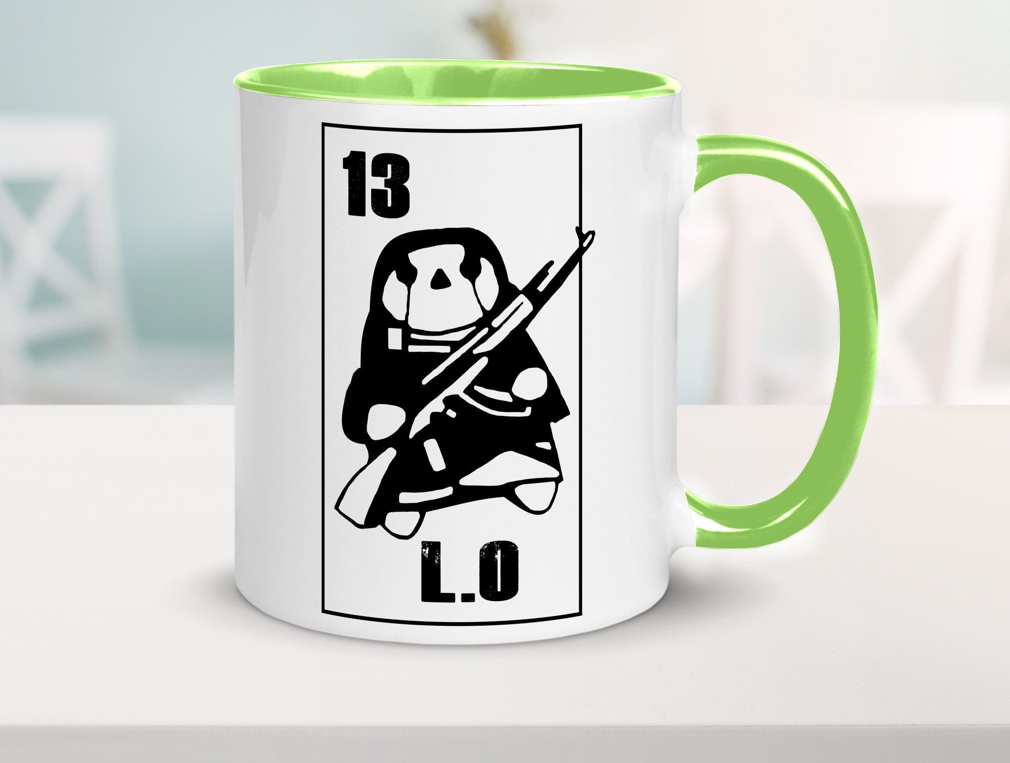 13 L.O lustiger Spruch Geschenk Humor Geschenkidee Tasse