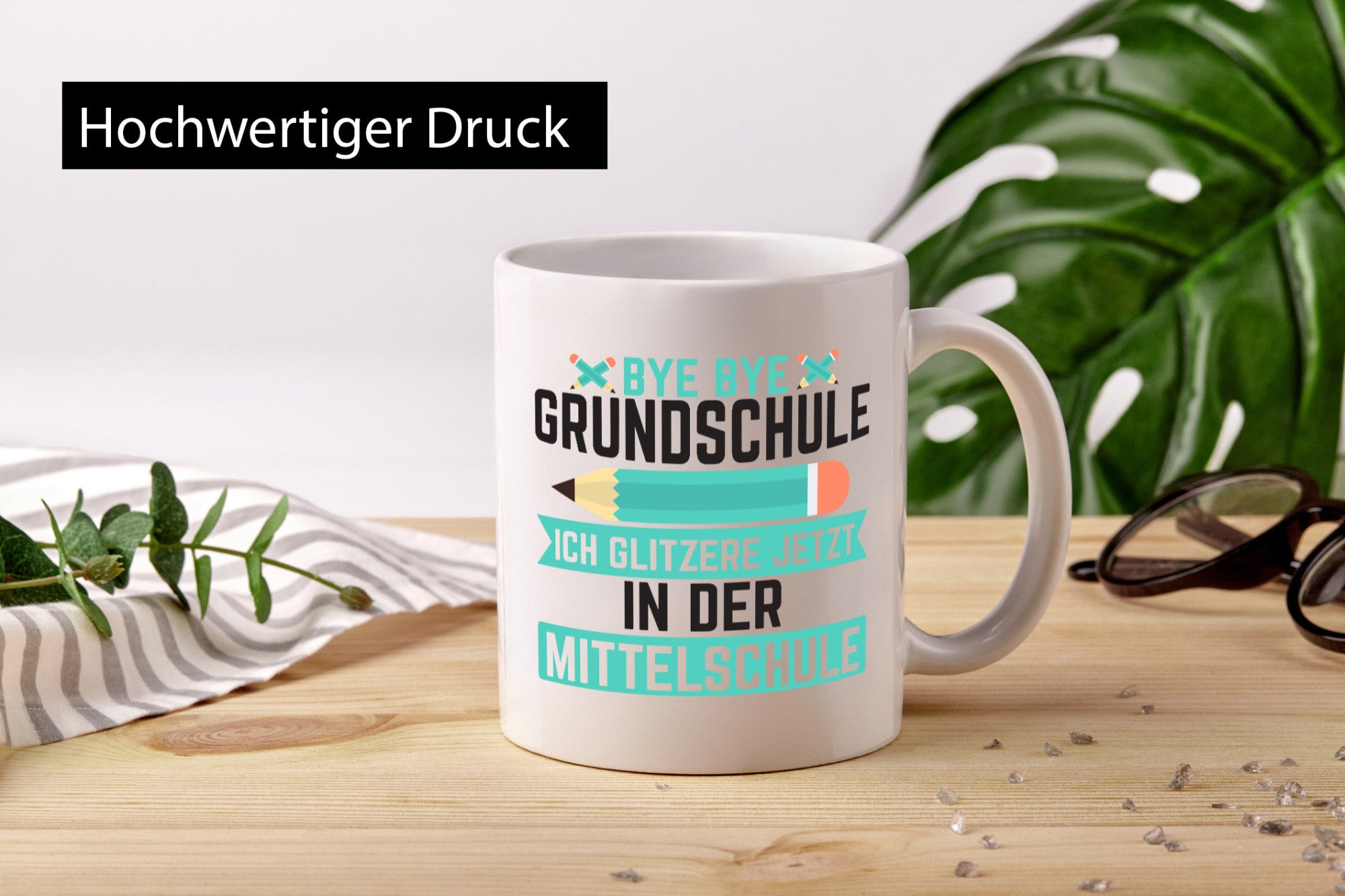 Mittelschule | Schüler Schulübergang Humor Geschenkidee Tasse