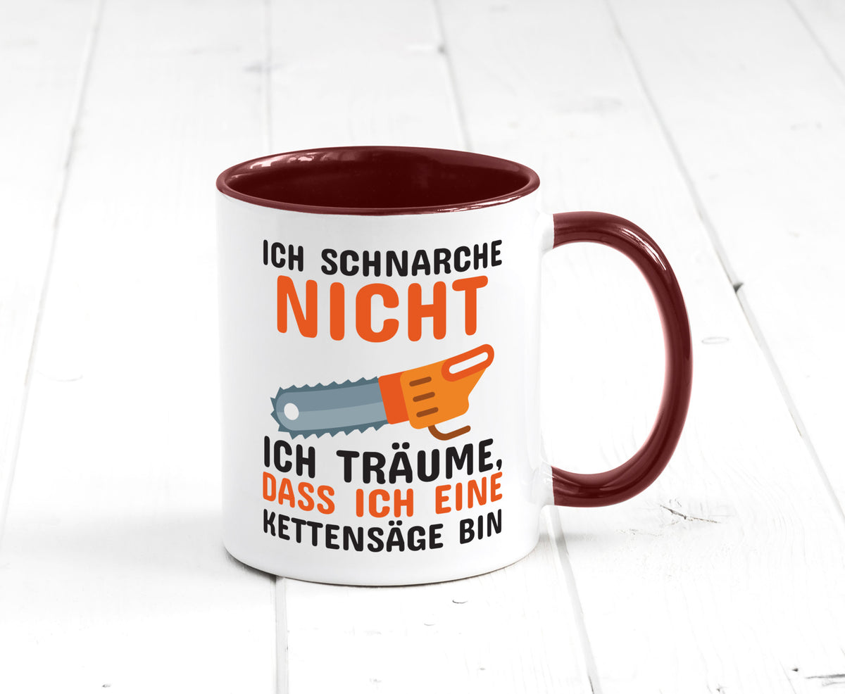 Ich schnarche nicht lustiger Spruch Geschenk Humor Geschenkidee Tasse