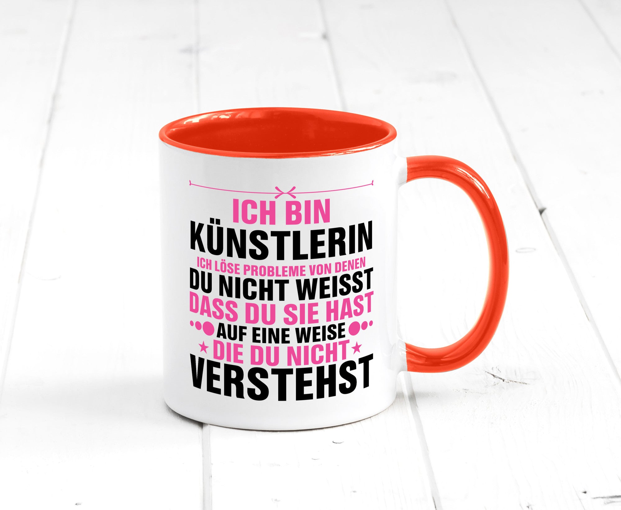 Löse Probleme: Künstlerin | Kunst v2 Geschenkidee Humor Tasse