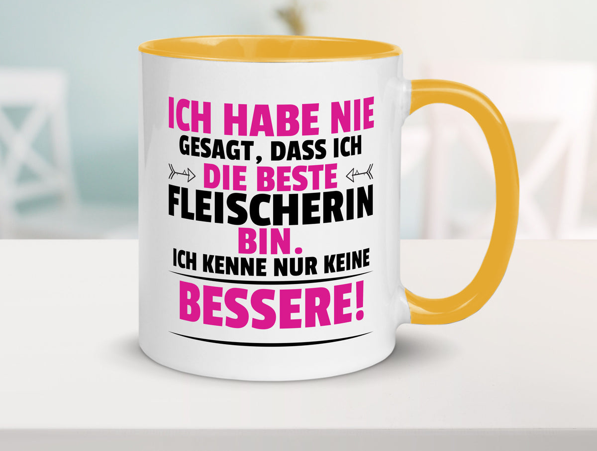 Die Beste Fleischerin | Schlachterei lustiger Spruch Geschenk Humor Tasse