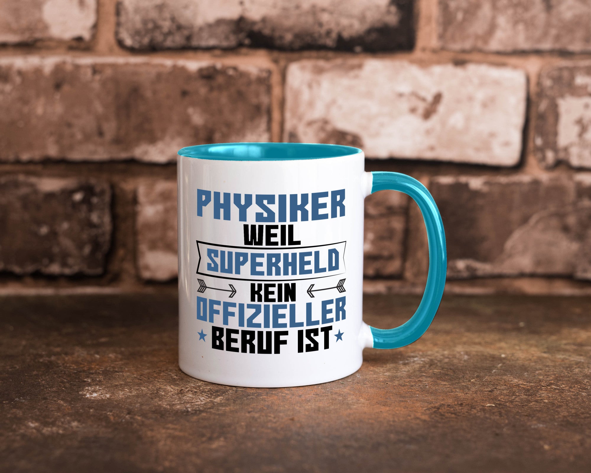 Superheld Physiker | Physik Geschenk Humor Geschenkidee lustiger Spruch Tasse