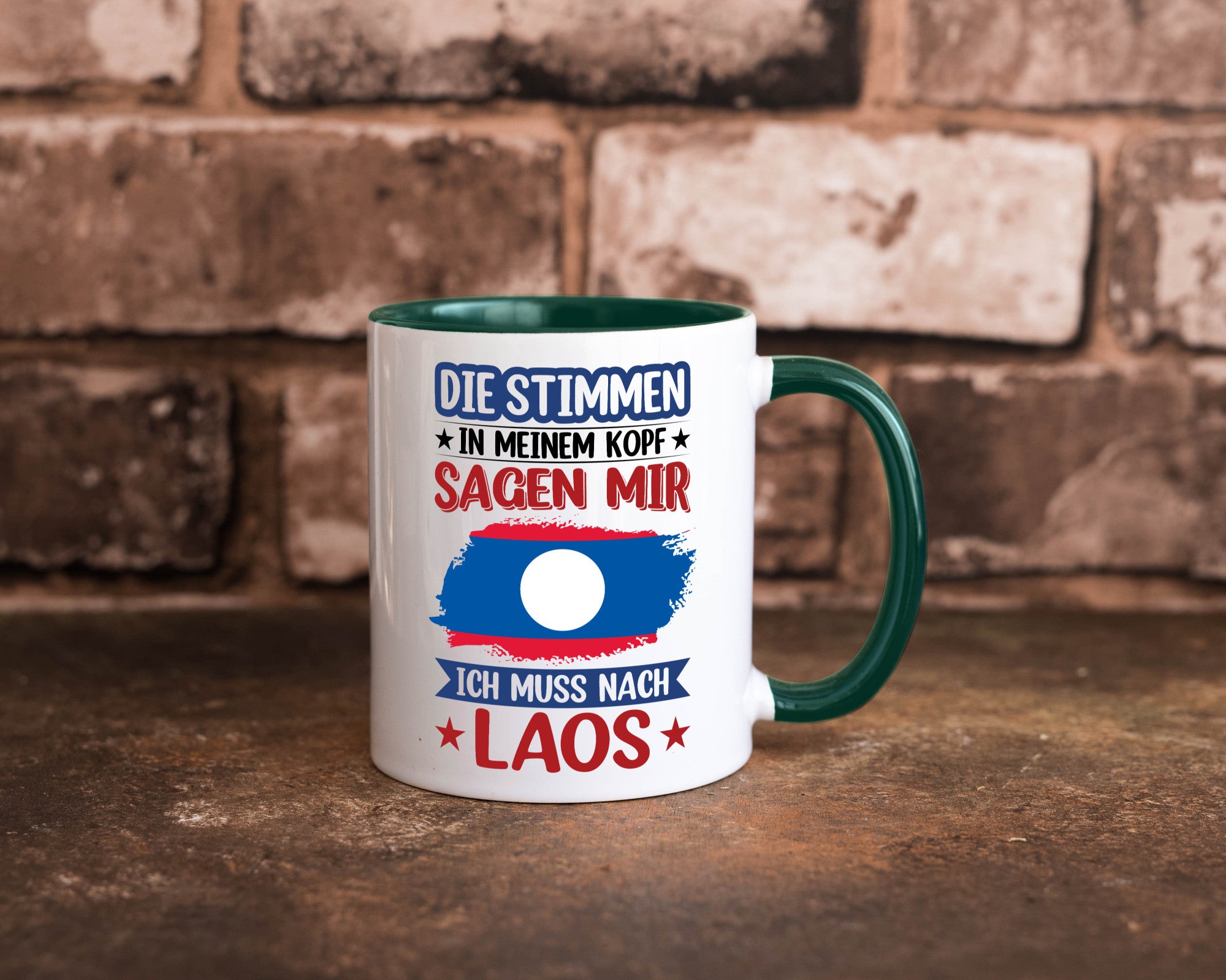 Laos | Urlaub Stimmen in meinem Kopf Traumland lustig Humor Geschenkidee