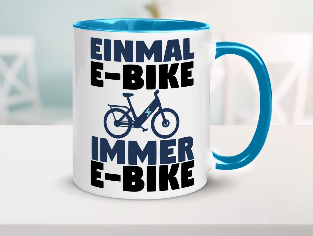 E-Bike Fahrer | Radfahrer Tasse Fahrrad Elektrorad lustiger Spruch Geschenk