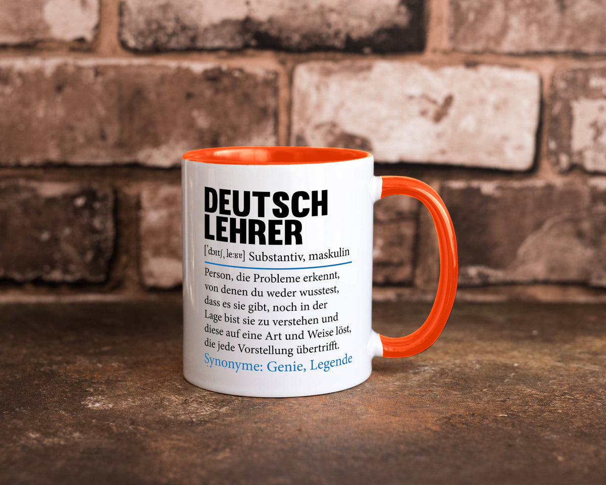 Deutschlehrer Spruch | Lehrer Schule Humor lustig Geschenkidee Geschenk Tasse