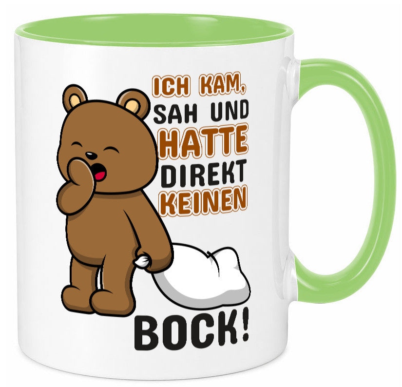 Direkt keinen Bock! | Büro Faultier Morgenmuffel Geschenk Arbeit Kollegen