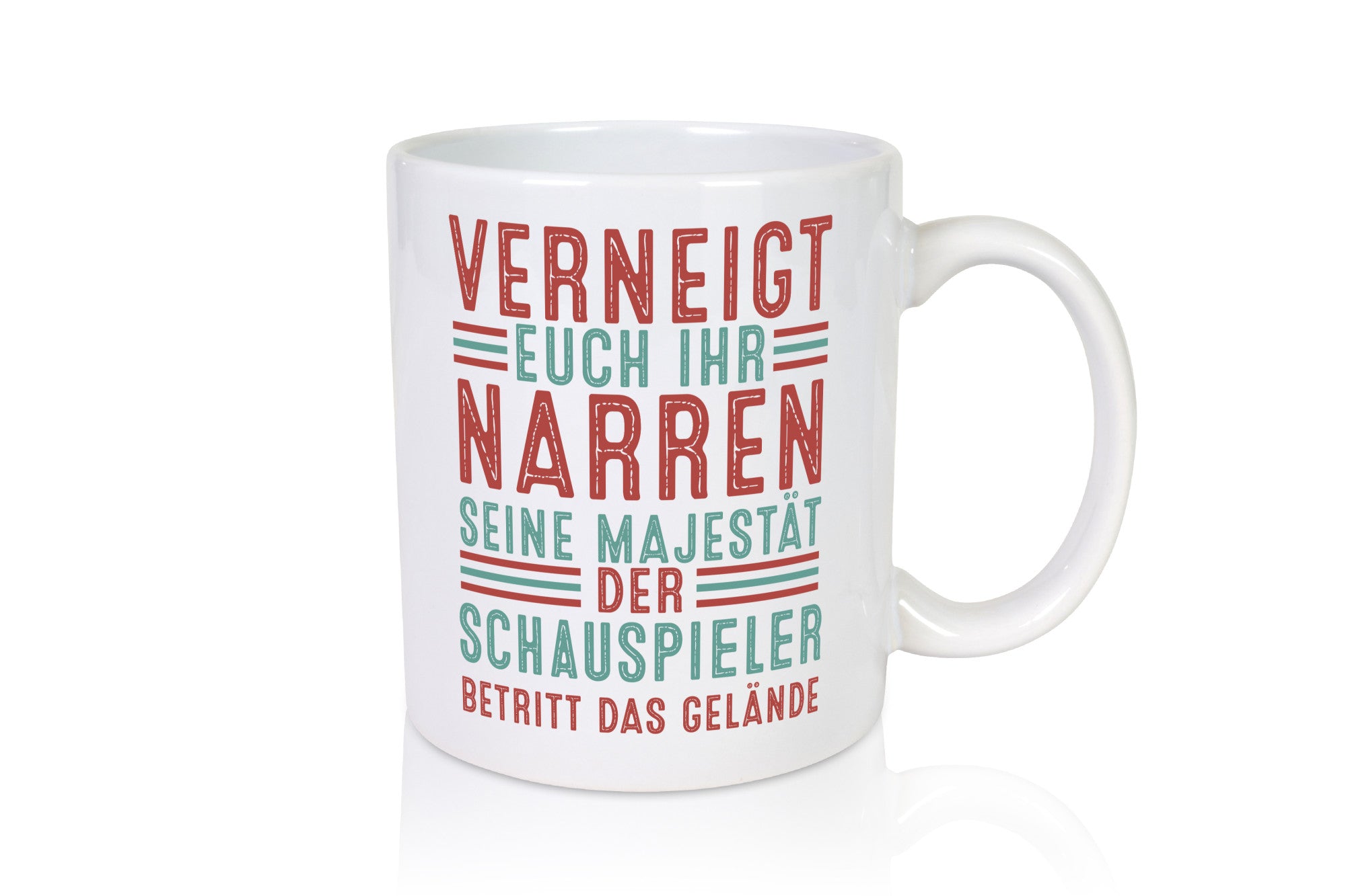 Verneigt euch: Schauspieler | Theater lustig Humor Geschenkidee Geschenk Tasse