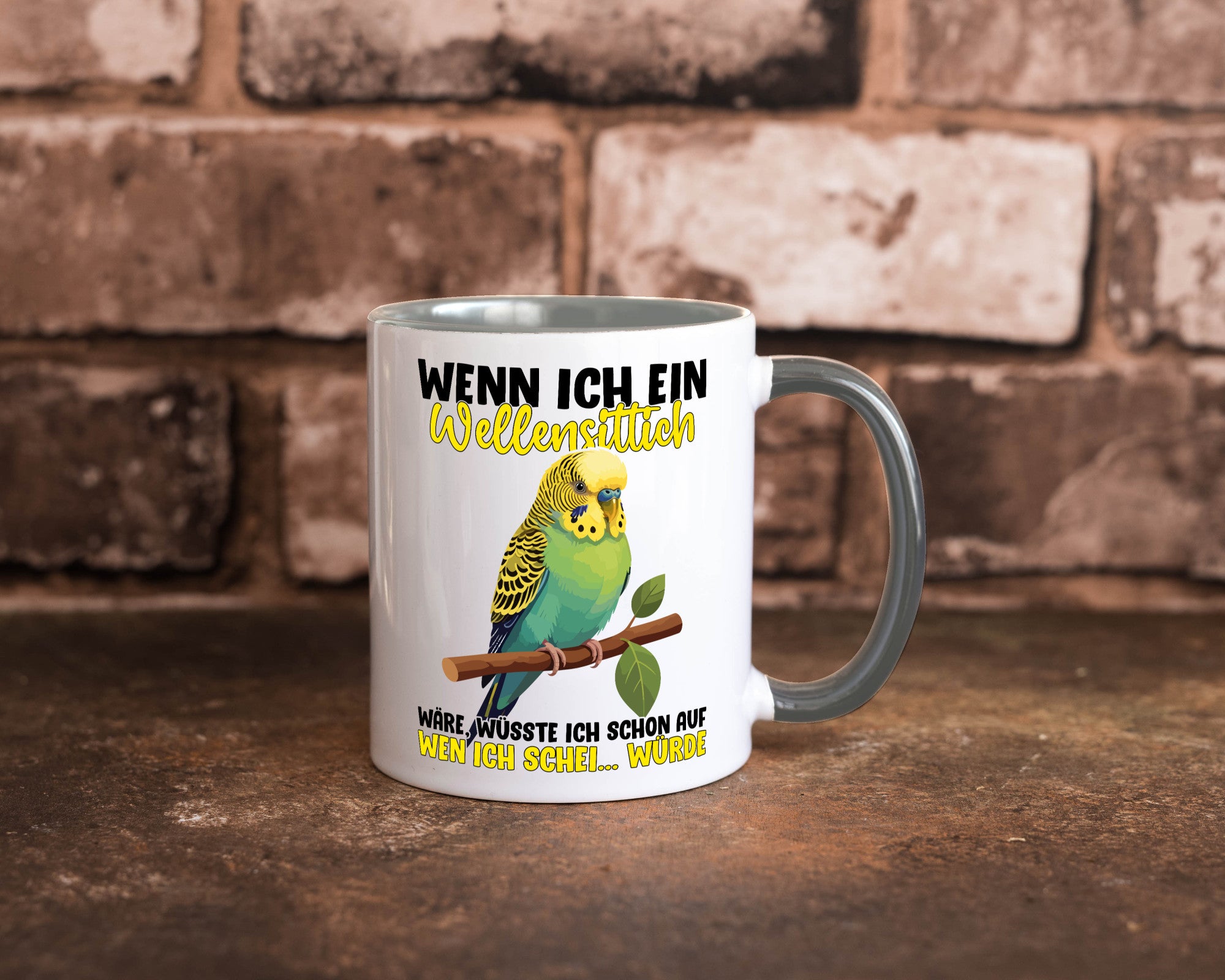 Wellensittich | Vogelbesitzer Humor Geschenkidee Tasse