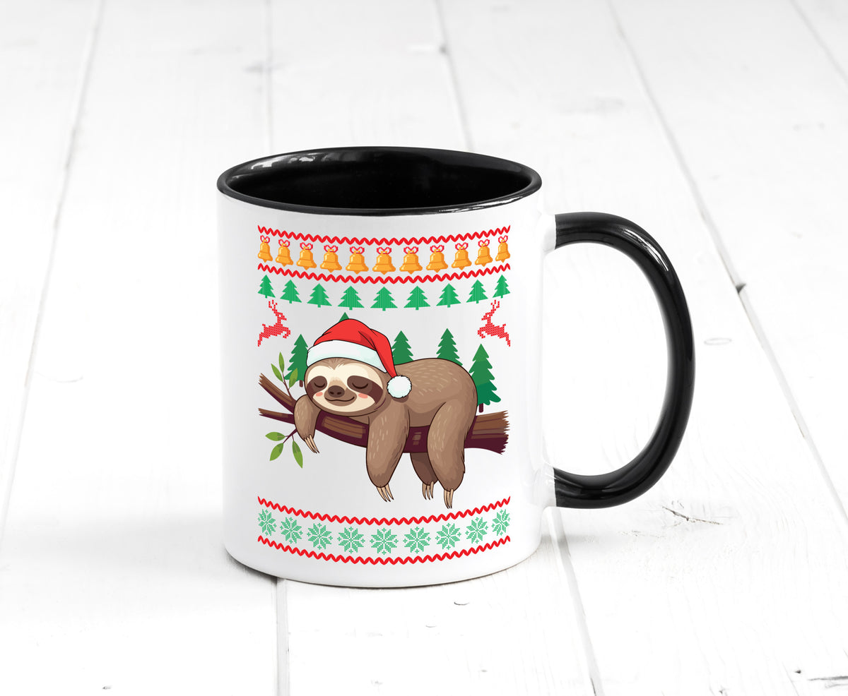 Ugly Christmas | Faultier Weihnachtsfaultier v2 lustig Tierliebhaber Humor Tasse