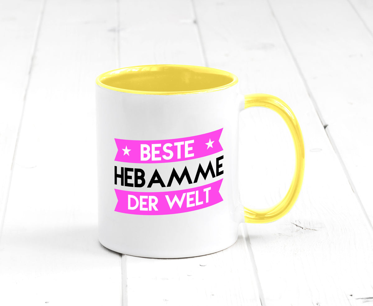 Beste Hebamme | Geburtshilfe lustiger Spruch Geschenk Humor Geschenkidee Tasse