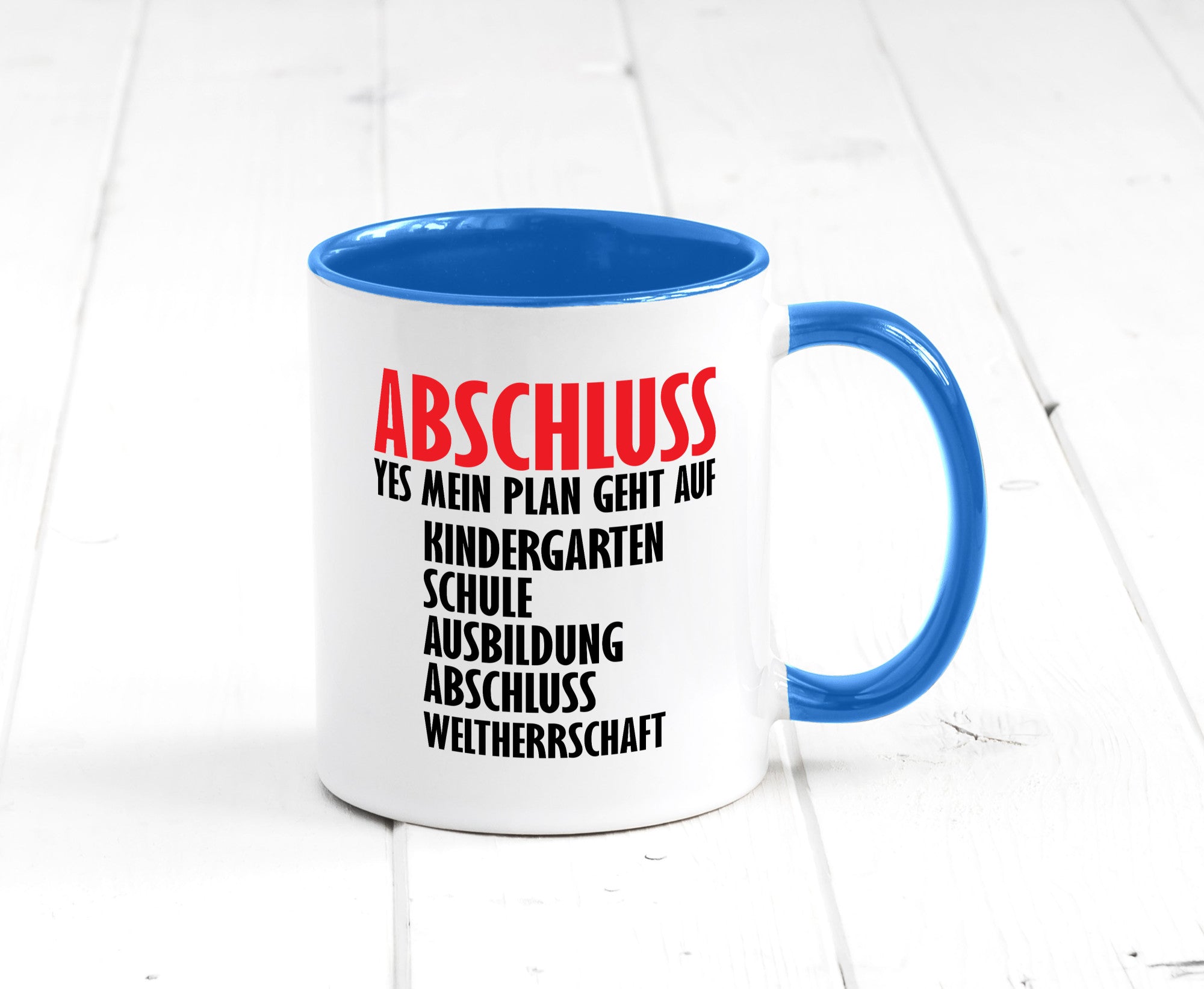 Abschluss Bachelor Geschenkidee Humor Tasse