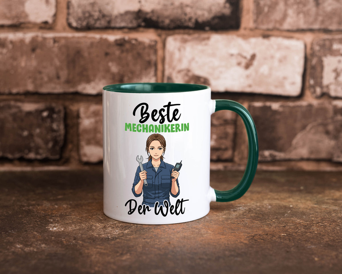 Beste Mechanikerin | KFZ v2 Humor Geschenkidee Tasse