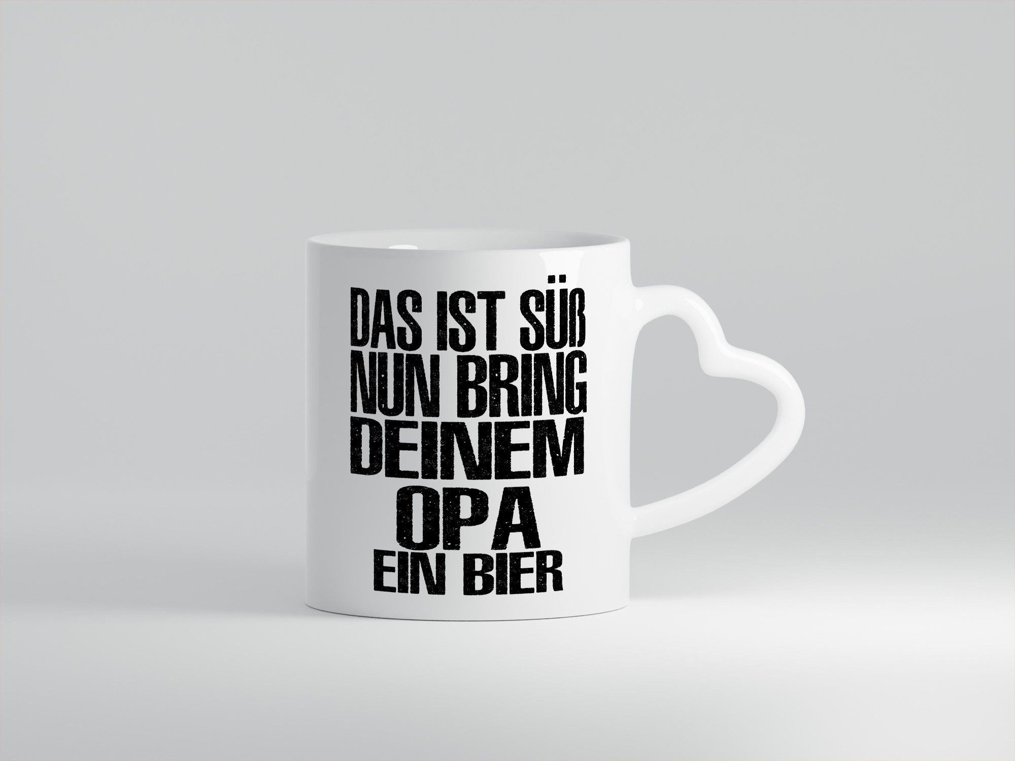 Süß, bring deinem Opa Bier | Geschenk Familie Geschenkidee lustiger Spruch Tasse