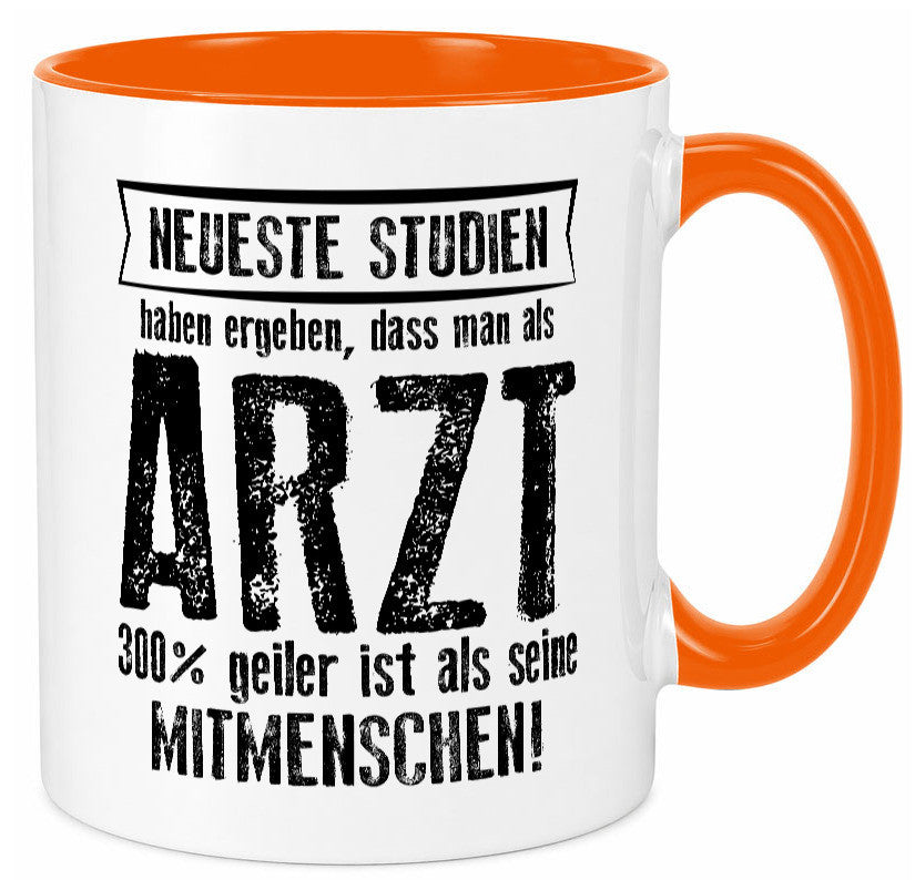 Neuste Studien: Arzt | Medizin Doktor Facharzt Geschenkidee Humor Tasse