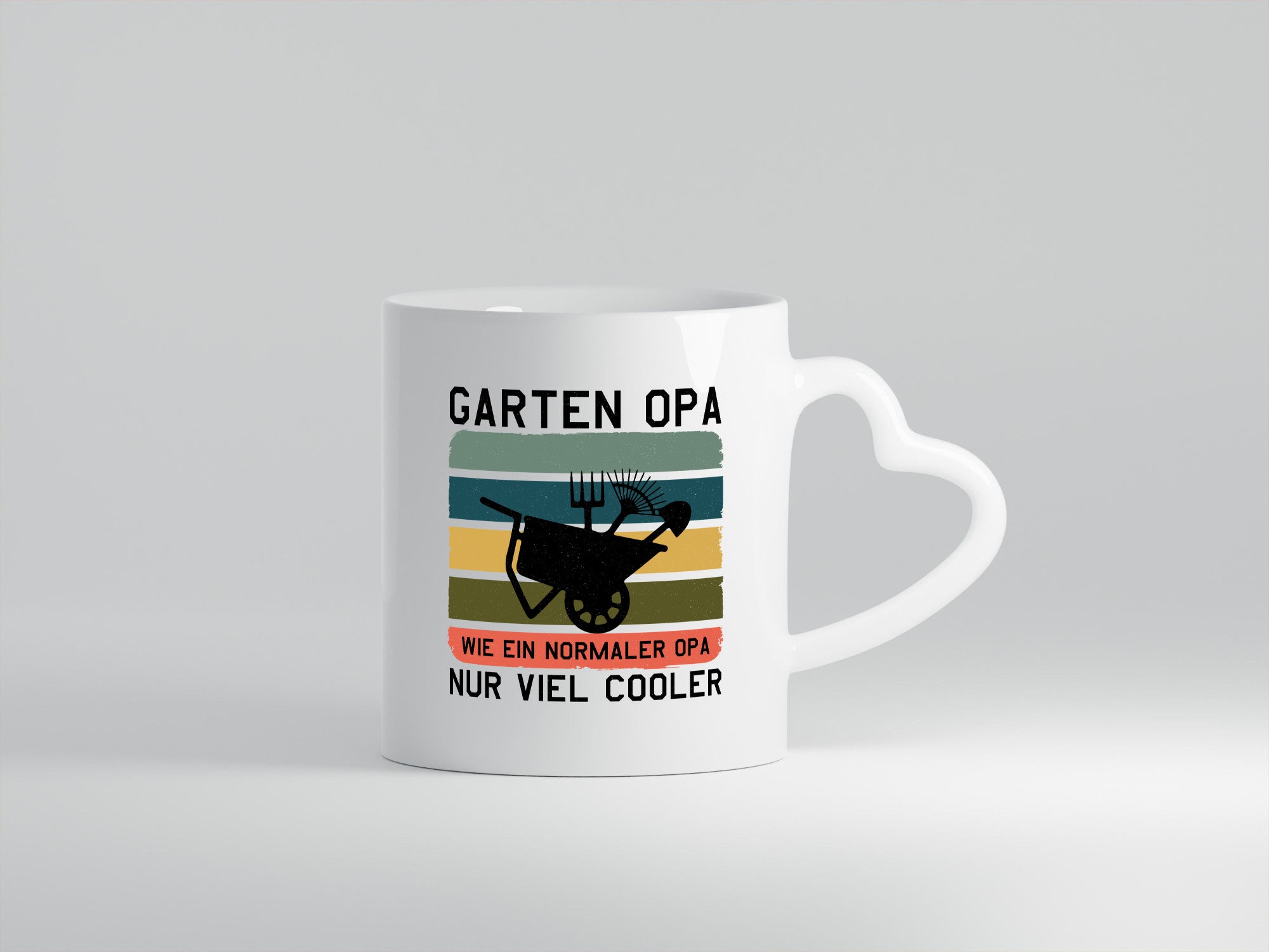 Garten Opa, viel cooler | Schubkarre Humor Familie Geschenkidee Tasse
