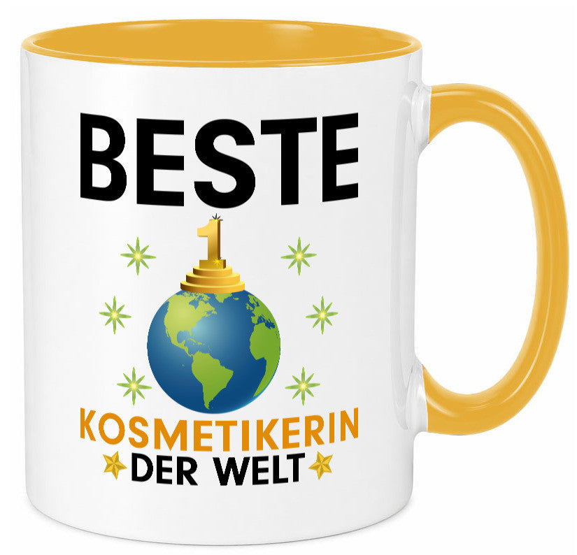 Welt Beste Kosmetikerin | Kosmetik Stylistin Visagistin Geschenkidee Humor Tasse