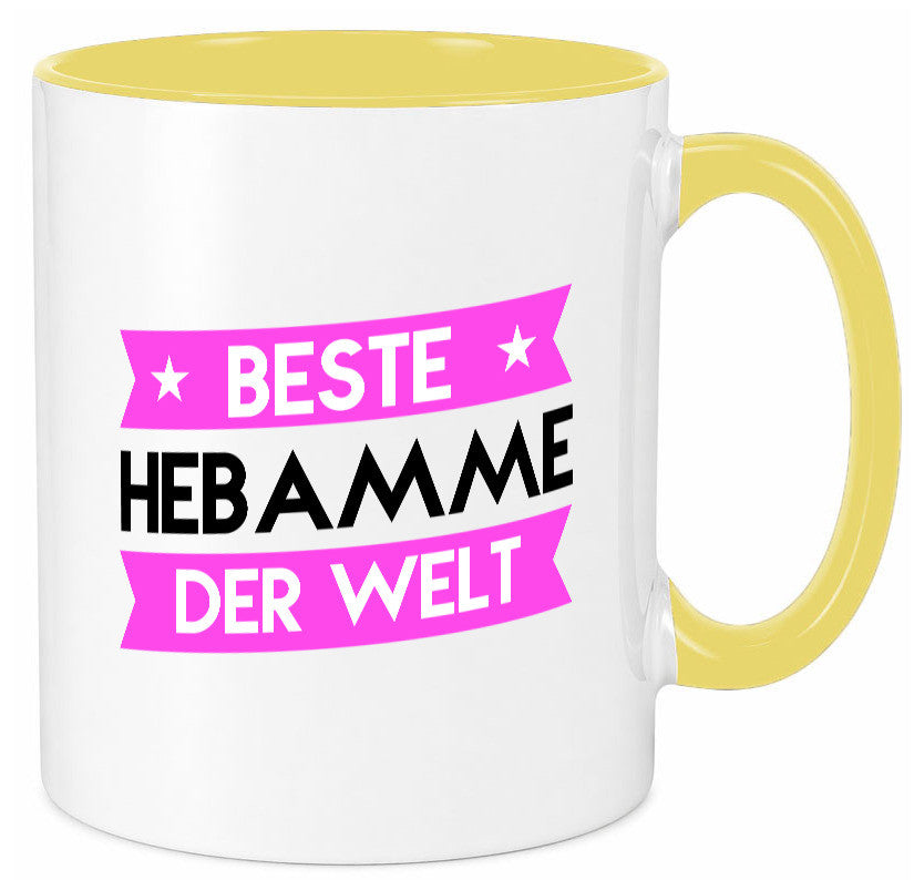 Beste Hebamme | Geburtshilfe lustiger Spruch Geschenk Humor Geschenkidee Tasse