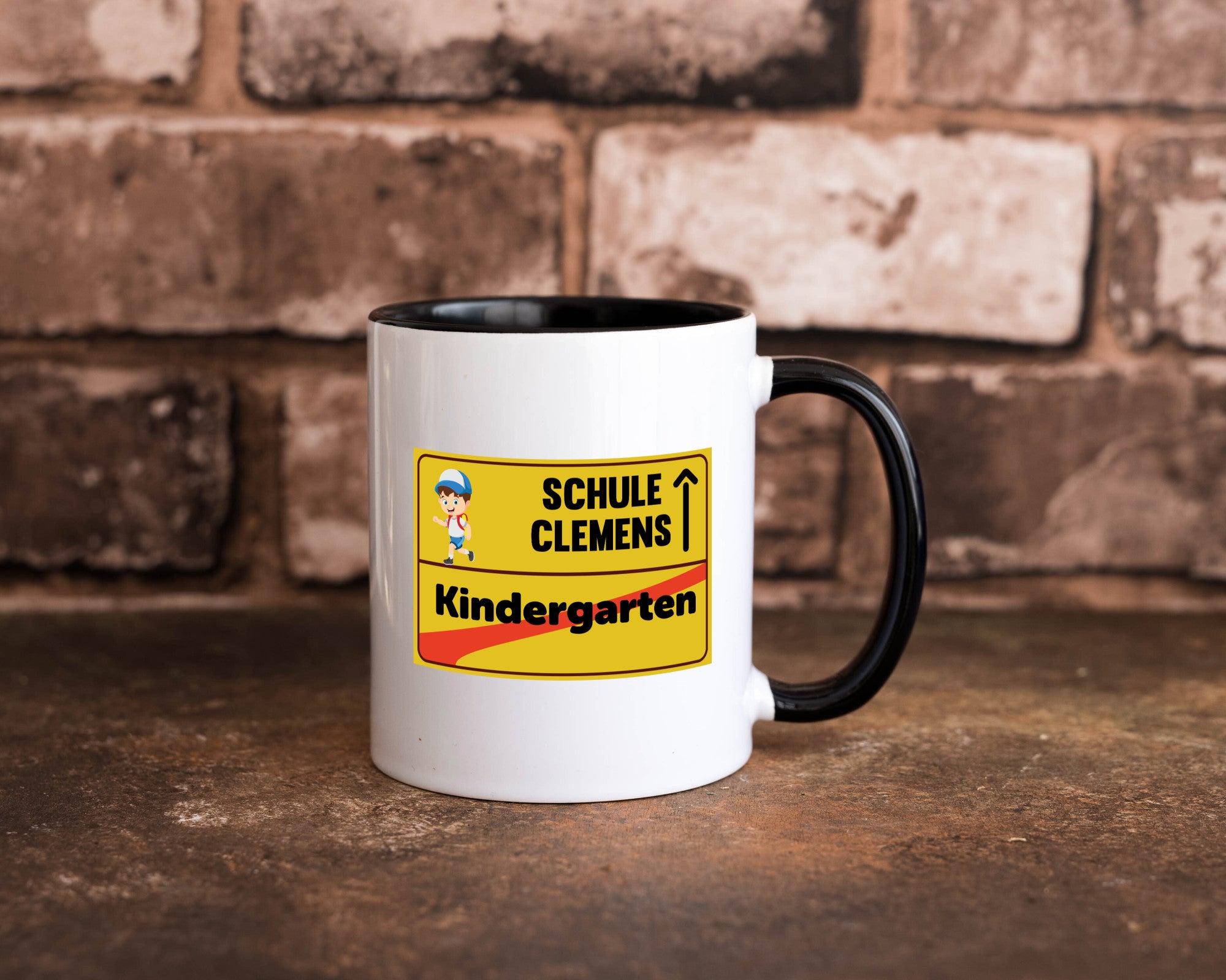 Bye Kindergarten | Schule Clemens Geschenkidee Humor Tasse
