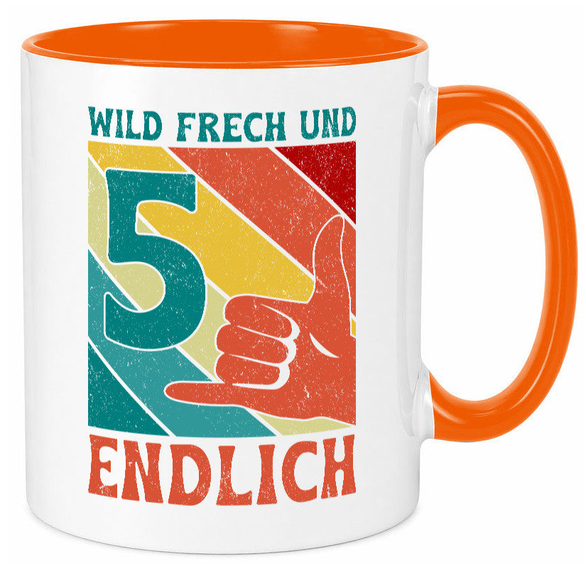 5. Geburtstag | 5 Jahre Wild und Frech Geschenk Geschenkidee lustiger Spruch